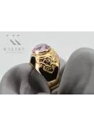 Anillo Amatista Oro amarillo de 14 quilates Joyería vintage vrc078y